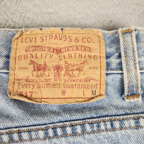 Vintage Levis 517 Jeans Womens 11 JR Fits 30x30 Slim Boot Cut Mid Rise Denim 90s - Picture 7 of 13